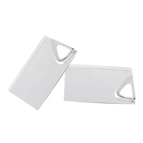 USB de metal con llavero trilateral